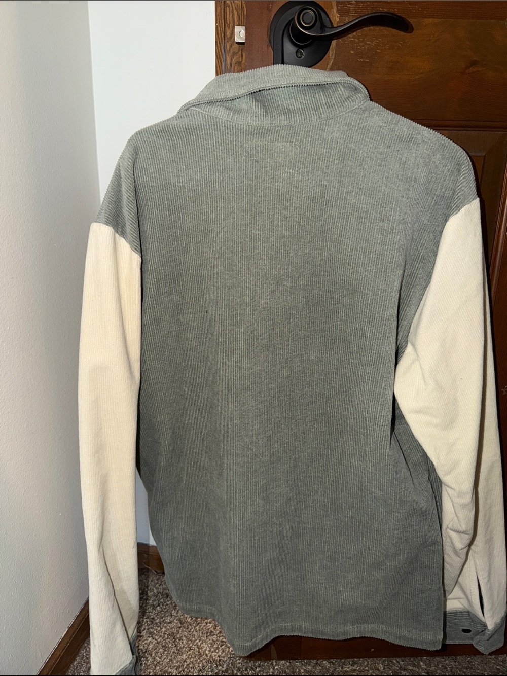 Contrast Corduroy Jacket - Picture 2 of 3